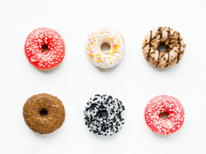 Selection of donuts