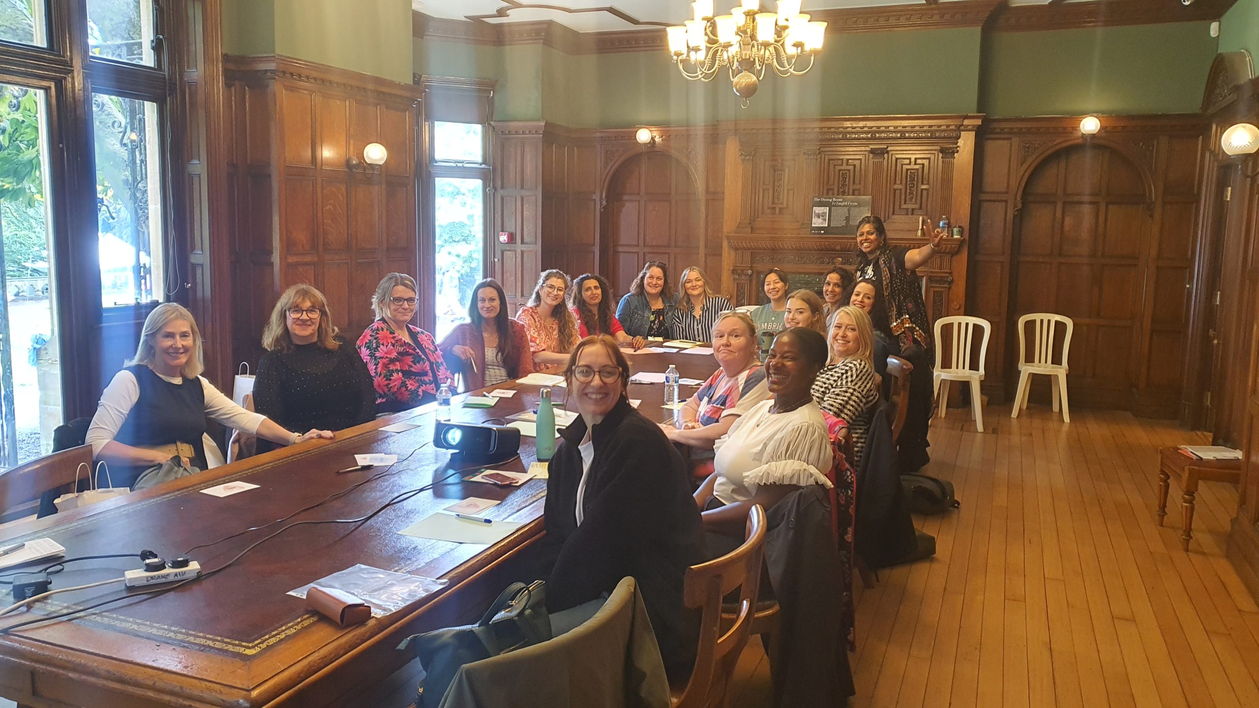 A photo of Nisha with participants from her workshop at the Everywoman Festival at Insole Court.